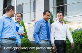 Developing long term partnerships.